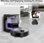 MONSGA Robot Vacuum with Mop, 7000Pa Powerful Suction, Lidar Navigation Robotic Vacuum with 3.5L Self-Empty Station, 180mins Runtime, APP/Remote/Voice Control, for Hard Floors… - Image 5