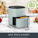 Easy Fry Max Air Fryer, 5 L Capacity, 6 portions, Healthy frying, Saves Time and Energy, Digital Control Panel, 10 Auto Cooking Programs, Pop Eucalyptus – EY2454G0 - Image 9
