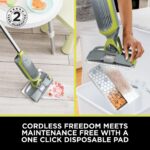VacMop 2-in-1 Cordless Hard Floor Vacuum Spray Mop, 6x Disposable Pad Refills, 355ml Multi-Surface Floor Cleaner, Lightweight 1.5kg, Maintenance-Free Disposable Pads,… - Image 4