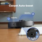 Ultenic Robot Vacuum Cleaner with Mop 8000Pa/200Mins, Precision LiDAR Navigation, 3 in 1 Sweep & Mop Robot,5 Maps, No-go Zone, App Control for All Floor, Carpet & Pet Hair - Image 7