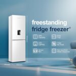 MC55251DE 55cm Freestanding 256 litre 50/50 Fridge Freezer with Non-plumbed Water Dispenser – Frost Free – LED Lighting- 4 Star Freezer Rating -White – E Rated,… - Image 2