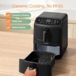 Turbo Tower Compact 8.6L, 39% Space-Saving Double-Stack Airfryer, Ceramic PFAS-Free,TurboBlaze Dual DC Motors for Even & Faster Cooking, Perfect for Family Meals - Image 2