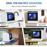 Mini Table Top Dishwasher – Upgraded 6 Programs Portable Countertop Dishwasher No Plumbing with 2 Water Supply Modes for Kitchen Apartment Outdoor – with Baby Care Mode - Image 6