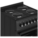Cooker – Electric Cooker, 4 Hotplates, 62L Electric Oven, Smart Cooking Controls & Programs, 60cm Width, Freestanding Design, Matte Black, Perfect For Family Homes – C01FS60E17 - Image 7