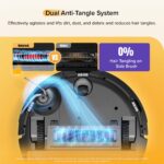 roborock Q7 M5 Robot Vacuum Cleaner with Mop, 10,000Pa HyperForce Suction, Dual Anti-Tangle System, PreciSense LiDAR Navigation, APP-Controlled Mopping, Ideal for Pet Hair and… - Image 4