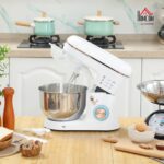 Stand Mixer, 5L Food Mixer for Baking, 6 Speeds and Pulse Setting, 1400W Cake Electric Kitchen Mixer with Dough Hook, Whisk, Stainless Steel Bowl, Splash Guard, Beater,… - Image 2