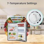 CSF101D4EU, Under Counter Fridge, 92L, 7 Temp Settings, Chill Zone, H831 x W474 x D447(mm), Reversible Door, Adjustable Shelves, Sleek Design, Black [Energy Class E] - Image 5