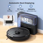 Lubluelu Robot Vacuum Cleaner with Mop, Upgraded 5500Pa Robotic Vacuums with Lidar Navigation, 5 Maps, Smart NO-GO Zones, WiFi/App/Alexa, 3 in 1 Robotic Vacuum for Pet Hair,… - Image 2