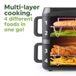 Salter VertiCook View Stackable Air Fryer – Vertical Double Drawer, Cook On 4 Levels, XL 9L Capacity – 2 x 4.5L Baskets, 2 Drawers & 2 Racks, Space Saving, 12 Functions, Sync &… - Image 9