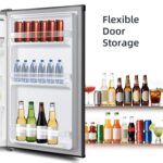 CSF101D4EU, Under Counter Fridge, 92L, 7 Temp Settings, Chill Zone, H831 x W474 x D447(mm), Reversible Door, Adjustable Shelves, Sleek Design, Black [Energy Class E] - Image 6