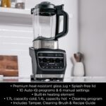 Foodi Blender & Soup Maker, 10 Auto-iQ Programs, 1.7L Glass Jug, Hot & Cold Blender, Built-In Heating Element, Tamper, Cleaning Program & Brush, 1000W, Black HB150UK - Image 2