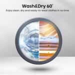 3S Series WD3S1043BB3 Wifi Connected 10.5Kg and 6Kg Washer Dryer with 1400 rpm – Black – A-D Rated - Image 10