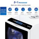 Mini Table Top Dishwasher – Upgraded 6 Programs Portable Countertop Dishwasher No Plumbing with 2 Water Supply Modes for Kitchen Apartment Outdoor – with Baby Care Mode - Image 3