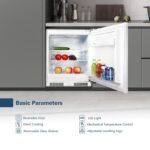 110L Integrated Under Counter Fridge, UnderCounter Larder Fridge, Reversible Door, Direct Cooling, Led Light, Mechanical Temperature Control, Adjustable Levelling Legs,… - Image 2