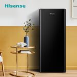 RR220D4BBE 52cm Freestanding Retro Fridge – 165-litre capacity with 4 star Ice box – Auto Defrost – Wine Rack – Black- E Rated, H128 x W51.9 x D51.3 - Image 9