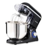 Stand Mixer, 6.2L Food Mixers for Baking, Electric Kitchen Mixers with Bowl, Dough Hook, Wire Whip & Beater (6.2L, Black) - Image 10