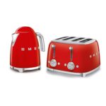 50’s Style Retro Range Breakfast Set, 1.7L 3000W Kettle and Multi-Functional Control 4-Slice 2000W Toaster, White, KLF03WHUK/ TSF03WHUK - Image 10