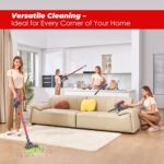 Akitas V10A Cordless Vacuum Cleaner 450W BLDC Motor 45kPa Suction 60min Runtime Lightweight Stick & Handheld LED Power Brush with Green Light Tangle-Free Ideal for Carpet Hard… - Image 6