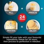 CREAMi Ice Cream Maker & Frozen Dessert Maker with 3 Tubs, 7 Programs, Makes Ice Cream, Gelato, Sorbet, Smoothie Bowl, Milkshakes and more, Black/Silver, Makes 1.4L of Ice… - Image 8