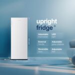 Freestanding Upright Larder Fridge, Reversible Door, 242 Litre, 55cm Width, White, E Rated - Image 2