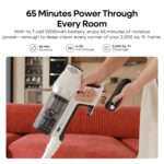 Cleaner 580W, 48KPa High Suction Hoover, up to 65 Mins Runtime, LED Screen, Rechargeable Vacuum Cleaner for Home, Floors, Carpets & Pet Hair - Image 3