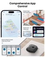 E25 Omni Robot Vacuum Cleaner with Mop, HydroJet System, 20,000 Pa Turbo Powerful Suction, Zero Tangling, Corner-to-Edge Deep Cleaning and Mop Lifting, with Auto All-In-One… - Image 9