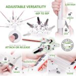 NETTA 4-in-1 Cordless Hedge Trimmer & Chainsaw Set – 20V Battery Powered Electric Pole Saw & Hedge Cutter for Garden Tree Trimming – Includes Battery & Charger and 2.5m… - Image 7