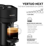 Vertuo Next ENV120.BM, Capsule Coffee Machine, Single-Serve Pod Coffee Machine, 5 Cup Sizes, Centrifusion Technology, Welcome Set Included, Matt Black - Image 4