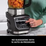 Foodi Blender & Soup Maker, 10 Auto-iQ Programs, 1.7L Glass Jug, Hot & Cold Blender, Built-In Heating Element, Tamper, Cleaning Program & Brush, 1000W, Black HB150UK - Image 6
