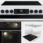 HDUKC60W 60cm Electric Cooker with Ceramic Hob-White, A Rated Double Oven 50L/80L [Energy Class A] - Image 3