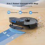 Lubluelu Robot Vacuum Cleaner with Mop, Upgraded 5500Pa Robotic Vacuums with Lidar Navigation, 5 Maps, Smart NO-GO Zones, WiFi/App/Alexa, 3 in 1 Robotic Vacuum for Pet Hair,… - Image 4