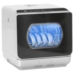 Table Top Dishwasher, Mini Countertop Dishwasher No Plumbing with Built-in 6L Water Tank, 6 Programs, Touch Control, LED Display, 4 Place Settings, Dual Water Supply and… - Image 10