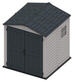 StoreMate PLUS 6 x 6 (3.65 m2) Plastic Garden Shed with Heavy-Duty Plastic Floor & Fixed Window, Strong Metal Roof Structure, Fire Retardant & Maintenance-Free Storage… - Image 8