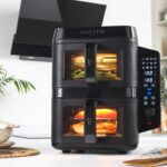 Salter VertiCook View Stackable Air Fryer – Vertical Double Drawer, Cook On 4 Levels, XL 9L Capacity – 2 x 4.5L Baskets, 2 Drawers & 2 Racks, Space Saving, 12 Functions, Sync &… - Image 6