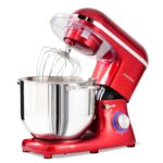 Stand Mixer, 6.2L Food Mixers for Baking, Electric Kitchen Mixers with Bowl, Dough Hook, Wire Whip & Beater (6.2L, Black) - Image 8