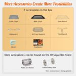24L Air Fryer Oven With Rotisserie Large XXL Digital Knob 1800W 10 in 1 airfryer Countertop Convection Mini Toaster Oven electric and grill, Stainless steel inner,… - Image 7