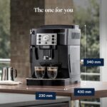 Magnifica S, Automatic Bean to Cup Coffee Machine, Espresso and Cappuccino Maker, ECAM22.110.B, Black - Image 9