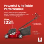 SP41 Petrol Lawnmower, Self-Propelled, 39cm cutting width, 123cc ST120 Autochoke petrol engine, Up to 250m², Includes 40L Grass Collector - Image 3