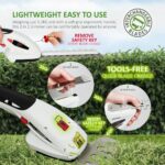 2-in-1 Cordless Hedge Trimmer & Grass Shear, 7.2V Rechargeable Lithium-Ion Battery 1500mAh, Small Hedge Trimmer Cordless with 2 Interchangeable Blades Mini Strimmer… - Image 6