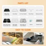 22L Dual Zone Air Fryer Oven With Rotisserie,Large Double Air fryers Mini Ovens Digital 2400W 10 in 1 Airfryer Countertop Convection Oven electric and… - Image 7
