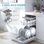 with 10 Place Settings, Wi-Fi Connected, 45 cm Width, 44dB Silence, Intensive Wash & Adjustable Basket, Stainless Steel-MDWEF1034D(SS) [Energy Class C] - Image 8