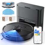 Lubluelu Robot Vacuum Cleaner with Mop, Upgraded 5500Pa Robotic Vacuums with Lidar Navigation, 5 Maps, Smart NO-GO Zones, WiFi/App/Alexa, 3 in 1 Robotic Vacuum for Pet Hair,…