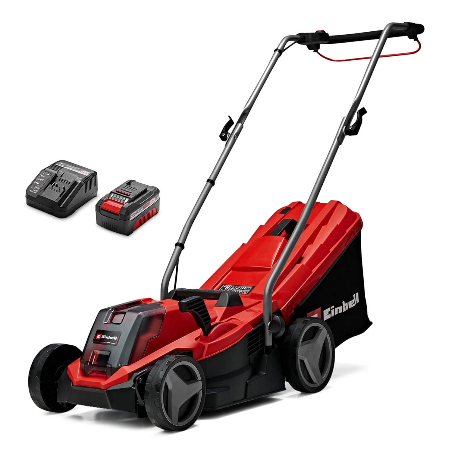 71U9KqiHdL._SL1500_.jpg Power X-Change 18/33 Cordless Lawnmower With Battery and Charger – 18V, Brushless Motor, 33cm Cutting Width, 30L Grass Box, 5 Cutting Heights – GE-CM 18/33 Li Battery… - Image 1