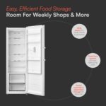 CTFR362WH Tall Larder Fridge, 362 Litre Freestanding Frost Free Refrigerator with Temperature Touch Control, Large Storage, Reversible Door, Adjustable Shelves and… - Image 3