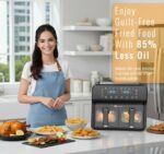 9L Dual Air Fryer with Digital Display, Healthy Oil Free 2500W Air Fryer with 8 Preset, LED One Touch Screen, Timer & Adjustable Temperature Control (9L(4.5L+4.5L) Dual… - Image 9