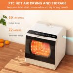 Table Top Dishwasher 6 Programs Mini Dishwasher with Touch Control, Auto-drying, Baby Care & Fruit Wash, Perfect for Small Families, Couples - Image 7