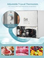 Table Top Mini Freezer 32L, Small Freezer with 7 - Image 5
