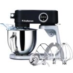 Full Metal Stand Mixer, 5L Kitchen Food Mixer for Baking with Stainless Steel Dough Hook, Whisk, Beater, Flexible Beater, Universal Attachment Hub, 8 Speeds & Timer Function…