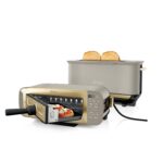 3-in-1 Toaster, Grill and Panini Press with Flip Design, 7 Cooking Functions, 7 Toast Shades, Includes Panini Press, Bake Tray and Crumb Tray, Stone Gold ST202UKSTGD