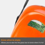 EasiGlide 330 V Hover Collect Lawn Mower – 1700 W Motor, 33 cm Cutting Width, 20 Litre Grass Box, Folds Flat, 10 m Cable Length, Orange and Grey - Image 9